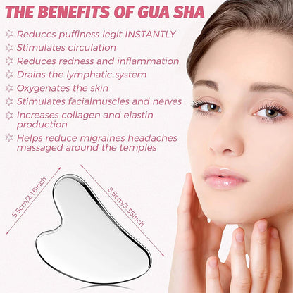 Stainless Steel Gua Sha Facial Tool