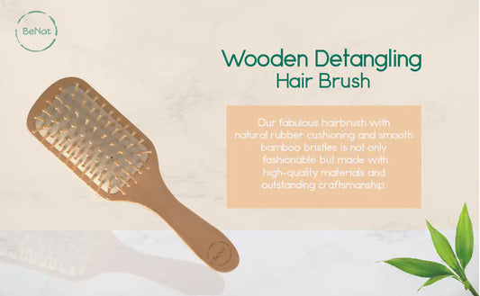 2MG Wooden Detangling Hair Brush